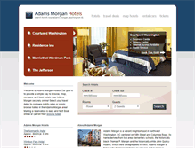 Tablet Screenshot of adamsmorganhotels.com